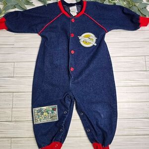 Vintage Toddler Atlanta Apparel Group Airplane Jumper Size 24 M